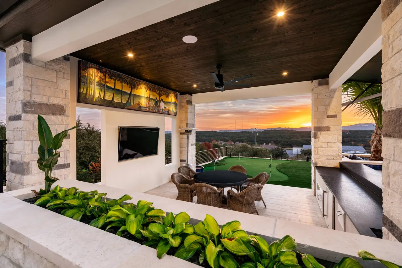 Cliffside Overflow — Estate aquatic environment in Bee Cave, Texas, by GB IV Designs