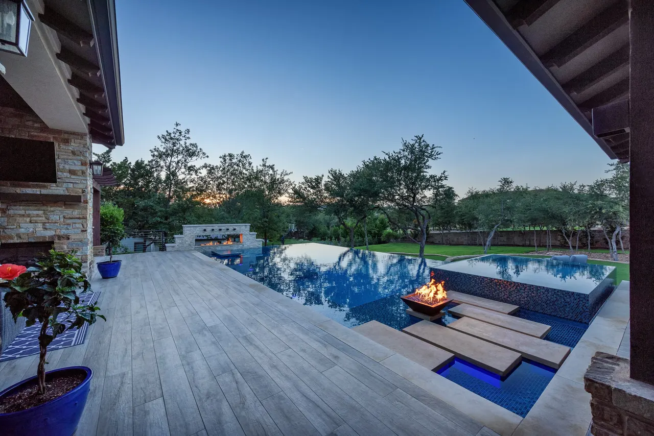 Fire & Water Estate — Estate pool & spa in Texas Hill Country, TX by GB IV Designs (photo 5)