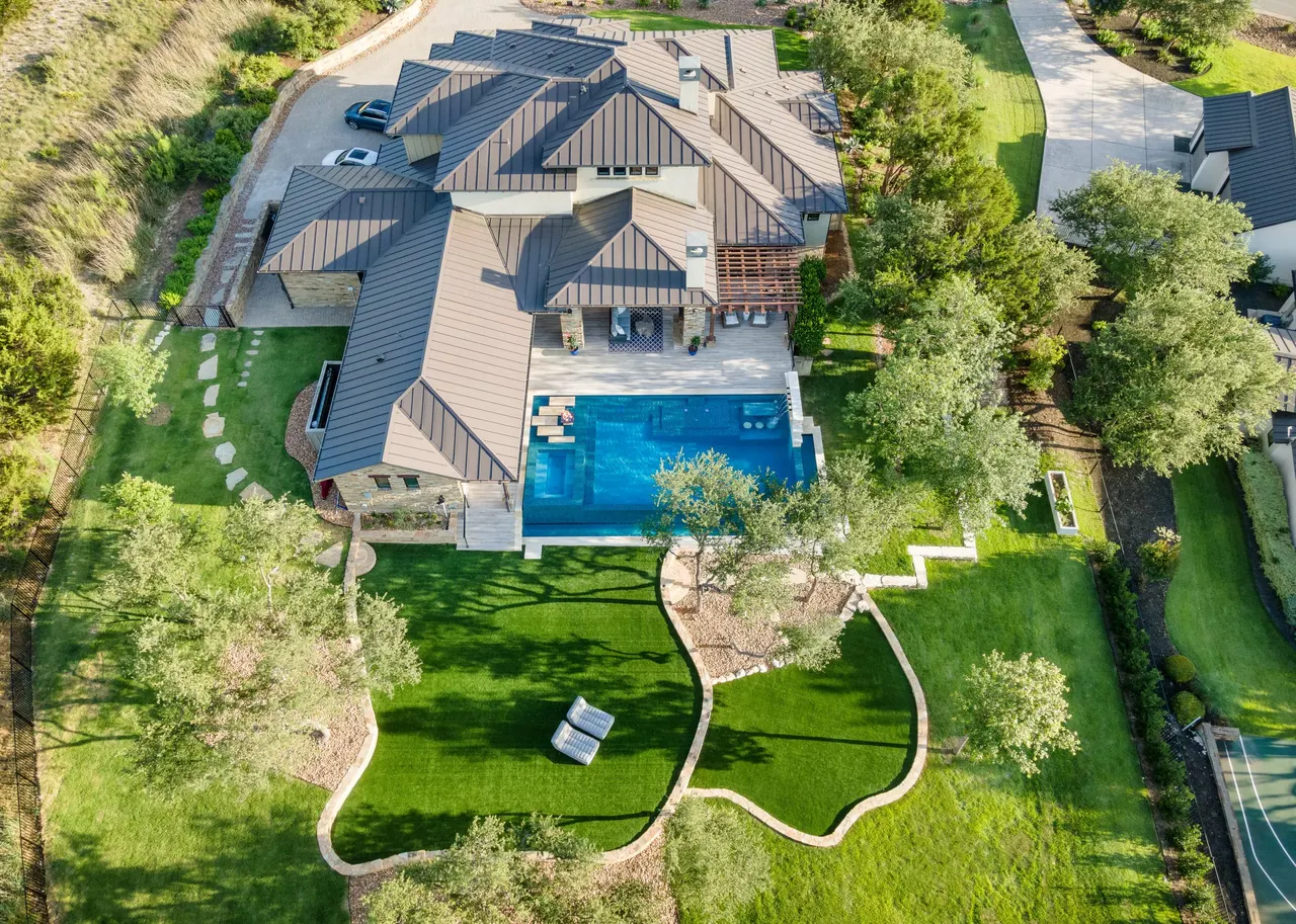 Fire & Water Estate — Estate pool & spa in Texas Hill Country, TX by GB IV Designs (photo 13)